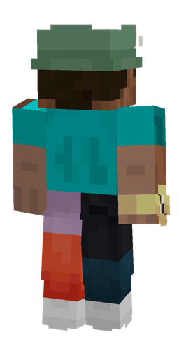 Blue skin: body, back render