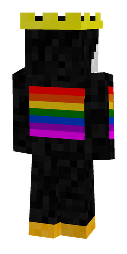 Black skin: body, back render