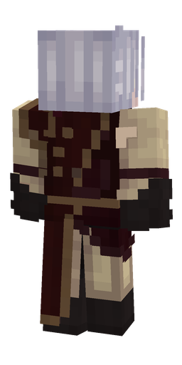 Black skin: body, back render
