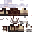 Black skin: raw texture render