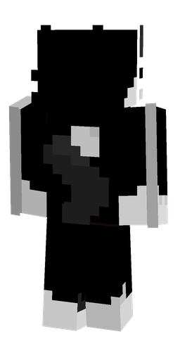 Black skin: body, back render