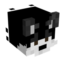 Black skin: head render