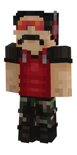 Black skin: body, front render