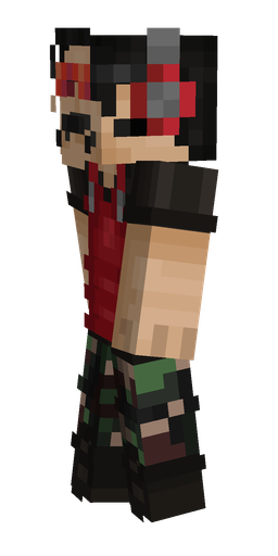 Black skin: body, left side render