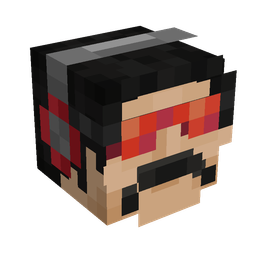 Black skin: head render