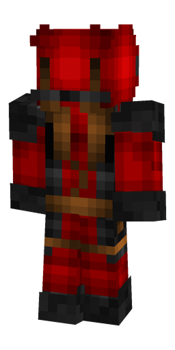 Black skin: body, back render