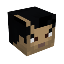 Black skin: head render