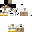 Black skin: raw texture render