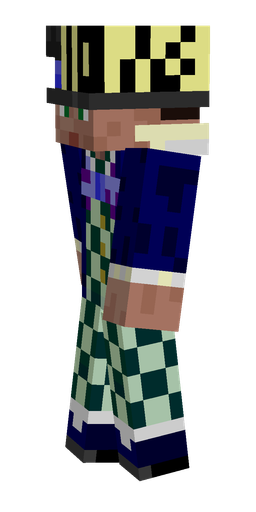 Black skin: body, left side render