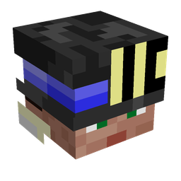 Black skin: head render