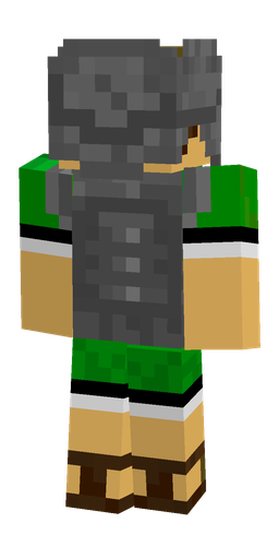 Black skin: body, back render
