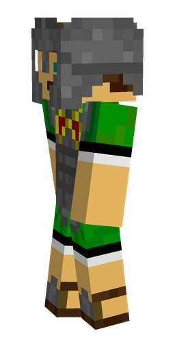 Black skin: body, left side render