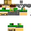 Black skin: raw texture render
