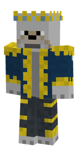 Blue skin: body, front render