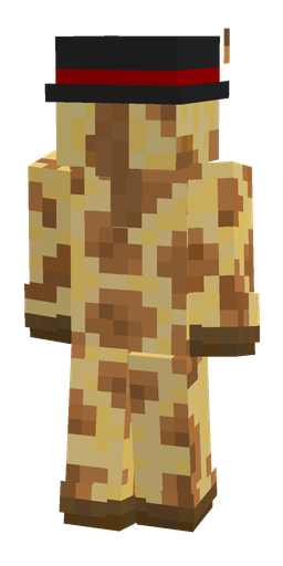 Brown skin: body, back render