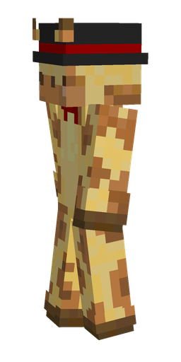 Brown skin: body, left side render