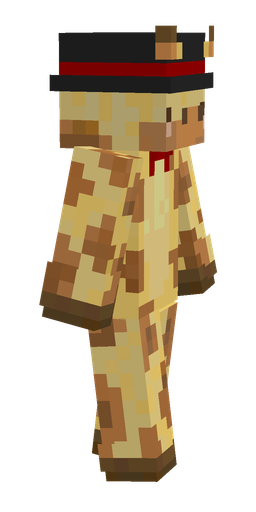 Brown skin: body, right side render