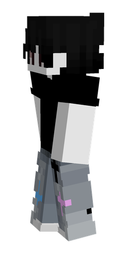 Black skin: body, left side render