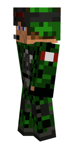 Black skin: body, left side render