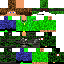 Black skin: raw texture render