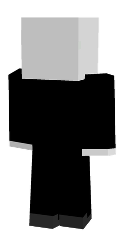 Black skin: body, back render