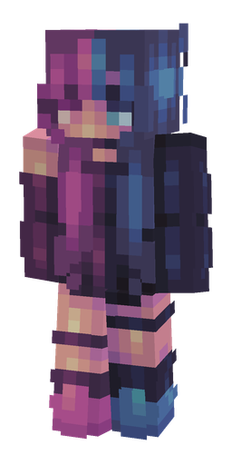 Blue skin: body, front render