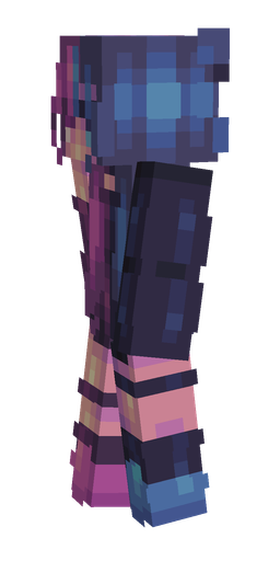 Blue skin: body, left side render