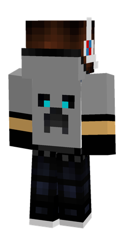 Black skin: body, back render