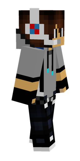 Black skin: body, right side render