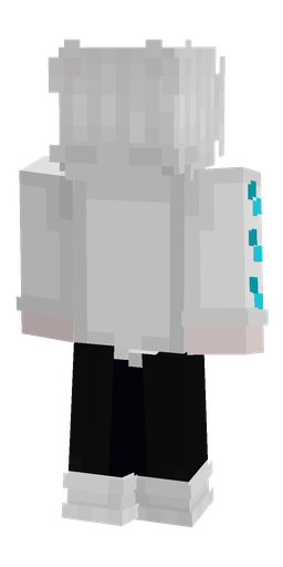 Black skin: body, back render