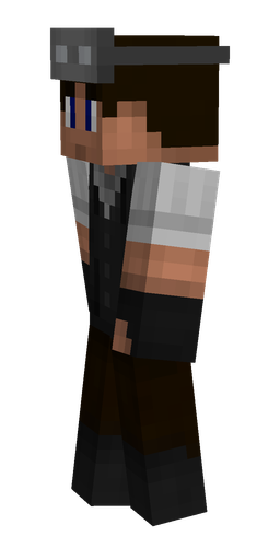 Black skin: body, left side render