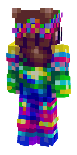 Blue skin: body, back render