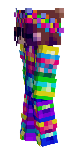 Blue skin: body, left side render