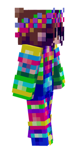 Blue skin: body, right side render