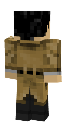 Black skin: body, back render