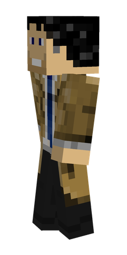 Black skin: body, left side render