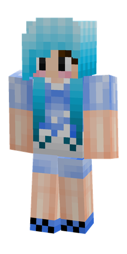 Blue skin: body, front render