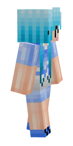Blue skin: body, right side render
