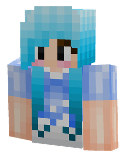 Blue skin: bust render