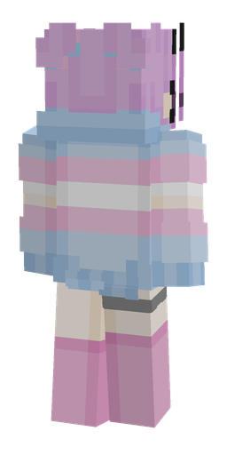 Blue skin: body, back render