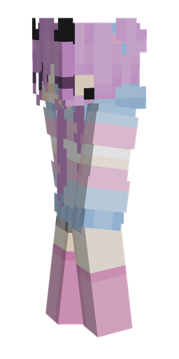 Blue skin: body, left side render