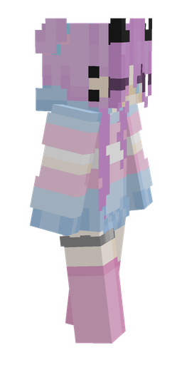 Blue skin: body, right side render