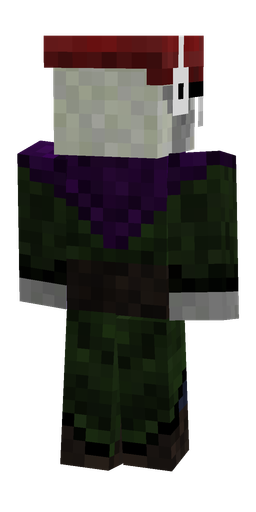 Black skin: body, back render
