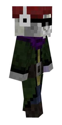 Black skin: body, right side render