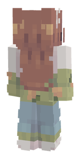 Blue skin: body, back render