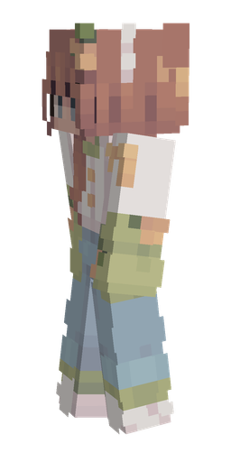 Blue skin: body, left side render