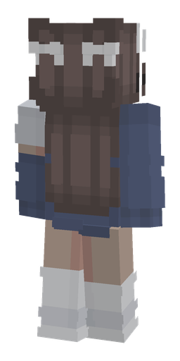 Blue skin: body, back render