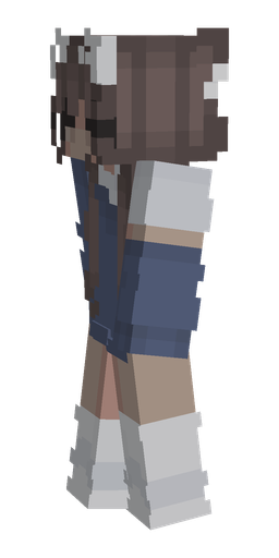 Blue skin: body, left side render