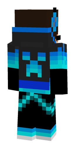 Black skin: body, back render