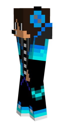Black skin: body, left side render